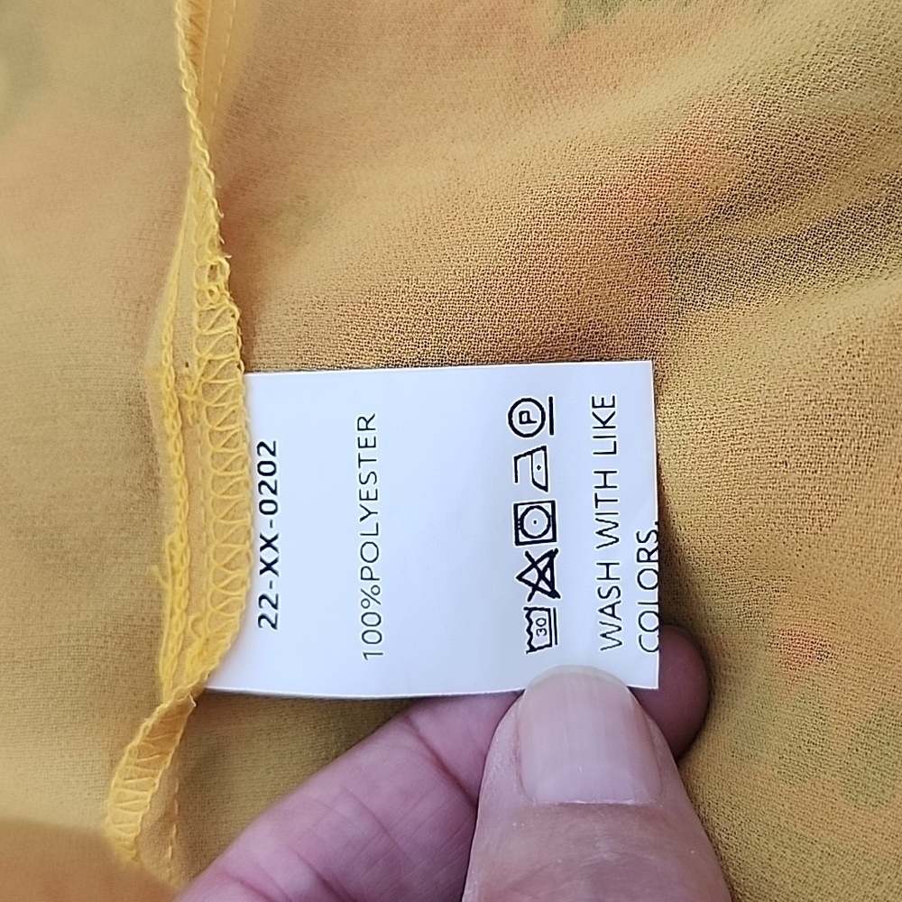 B&S Bohemian Yellow Coastal Cowgirl Maxi Dress Size XL - Picture 6 of 7